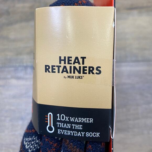 Muk Luks Heat Retainer Insulated Thermal Socks Shoe Sz 10-13 Cold Weather Snow - Picture 8 of 11